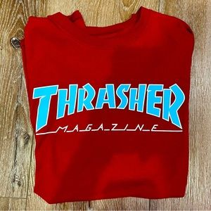 Thrasher shirt red and blue size small